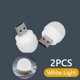 thumbnail image 1 of Lámpara de enchufe USB Computadora Carga de energía móvil Luz nocturna USB (2 piezas-Blanco) Universal Accesorios Electrónicos, 1 of 9
