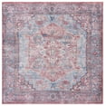 thumbnail image 2 of SAFAVIEH Serapi Adelaide Oriental Machine Washable Area Rug, Blue/Rust, 6'7" x 6'7" Square, 2 of 13