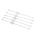 thumbnail image 3 of Bezel Bracelet Chains, Bracelet Bezel 5Pcs  For Handicrafts For Jewelry For Embossed Pendants, 3 of 8