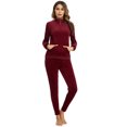 thumbnail image 7 of Purcoar Women's 2 Piece Velvet Sweatsuits Jogging Sweatshirt & Sweatpants Sport Wear Outfits, 7 of 7