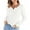 White, variant on JGGSPWM Womens Button Up Henley Ribbed Knit Tops Solid Tunic Pullover Slim Fit Tshirt Long Sleeve Blouse V Neck Tee Shirts Green