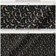 thumbnail image 2 of Soimoi Black Cotton Voile Fabric Snowflakes & Socks Winter Theme Fabric Prints By Yard 42 Inch Wide, 2 of 7