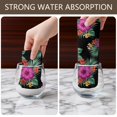 thumbnail image 6 of 6 Pcs Pioneer Flower Floral Print Pattern Kitchen Towels, Funny Microfiber Dish Towel Set, 18" X 26" Tea Towels, 6 of 6