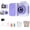 Purple, variant on Kids Camera Instant Print, Christmas Birthday Gifts for Girls and Boys 3-12 Years Old, 1080P HD Dual-Lens Selfie Digital Camera with 5 Rolls Print Paper Stickers Pens & 32 GB Card