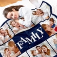 thumbnail image 3 of Custom Blanket with Photo Personalized Picture Flannel Blanket Customized Happy Birthday Gifts for Women Men Dad Mom Wife Husband Grandma Grandpa Sister Daughter Son Best Friend Blankets, 3 of 5