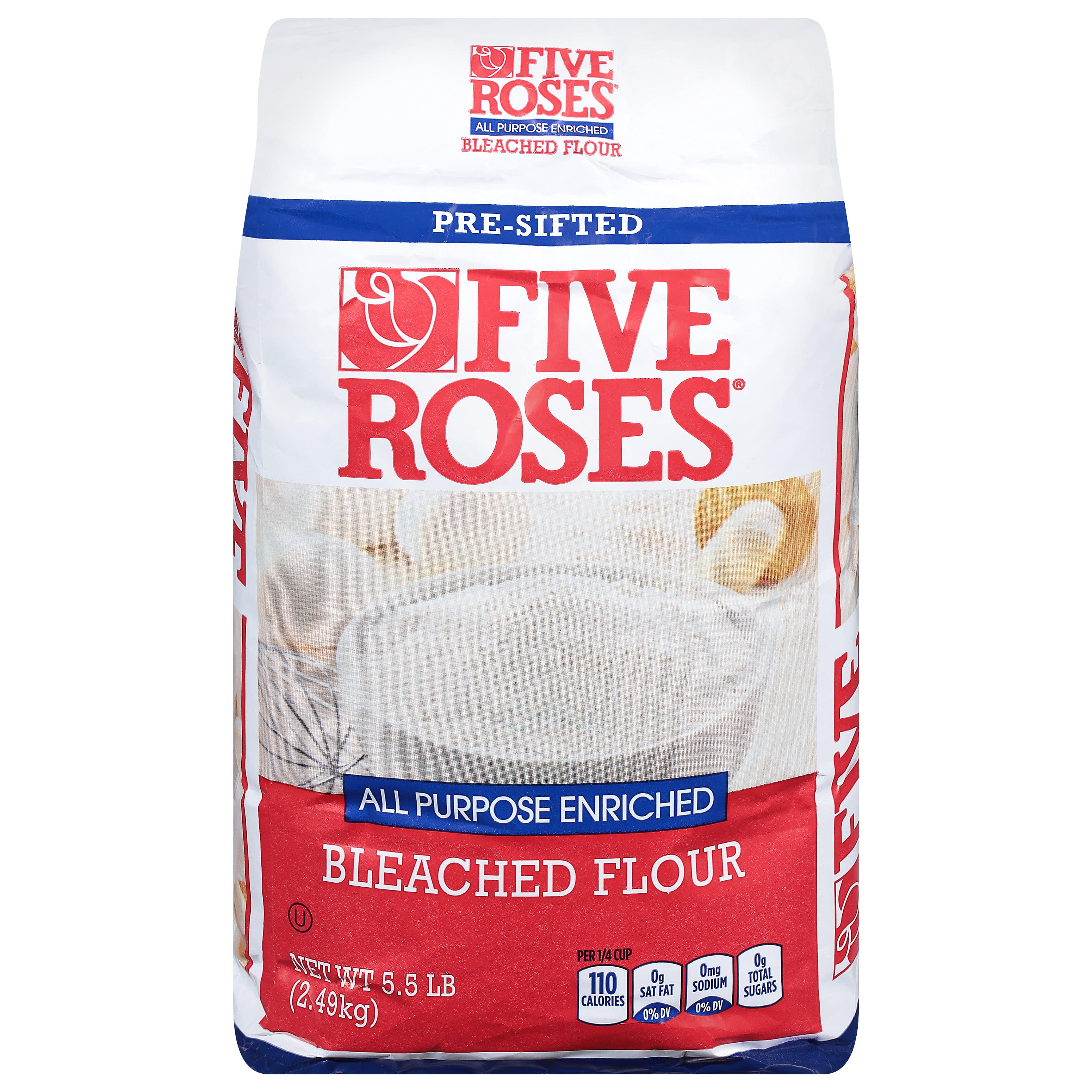 (2 pack) Five Roses All Purpose Enriched Bleached Flour, 5.5 LB