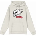 thumbnail image 4 of No Fear Fire Skull Logo Adult Sand Long Sleeve Hoodie-Small, 4 of 6
