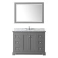 thumbnail image 2 of Wyndham Collection Oval Sink Wood Single Bathroom Vanity in Gray/Chrome, 2 of 3