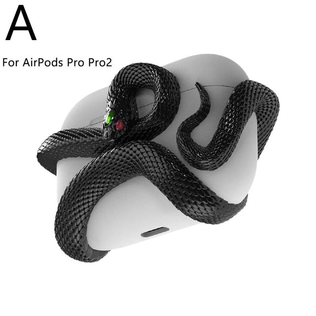 Snake Series Original Earphone Shell Suitable For Airpodspro2 Apple Earphones Pro First And Second Generation Black Snake White Snake Protection