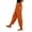 Orange, variant on Gytharion Women's Plus Size Harem Pants Waffle Knit High Waist Tapered Trousers Side Slit Loose Fit Lounge Pants with Pockets for Travel