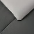 thumbnail image 6 of The Sheet Lab Reversible Box Stitch Comforter Set, 3-Piece Full/Queen – Dark Grey/Light Grey, 6 of 9