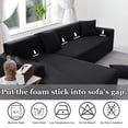thumbnail image 4 of Funda de sofá NAISI en forma de L de 2 piezas con fundas de almohada para 3 plazas, 4 of 7