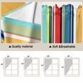 thumbnail image 3 of Colorful Stripes Kitchen Window Curtains, Swag Curtains Valance for Bedroom Living Room Bathroom, Modern Abstract Art Vertical Striped Rod Pocket Window Curtain Block Drapes 2 Panels 36"x63", 3 of 9