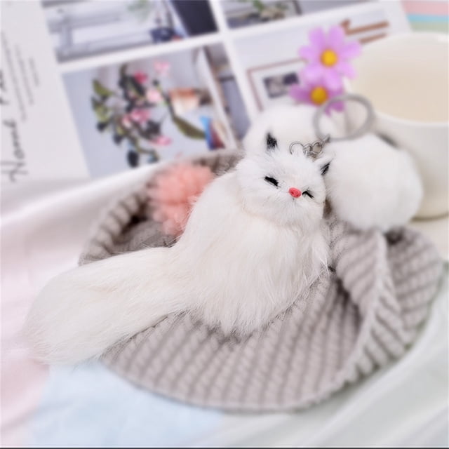 PVCS Cute Plush Keychain Creative Bags Hanging Backpack Phone Pendant Accessories for Kids
