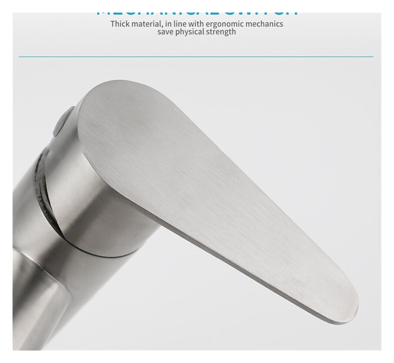 304 Stainless Steel Lead-free Folding Kitchen Faucet Mixer 360 Degree Swivel Single Handle Nickel Kitchen Sink Basin Taps ,360° Swivel High Arc Faucet