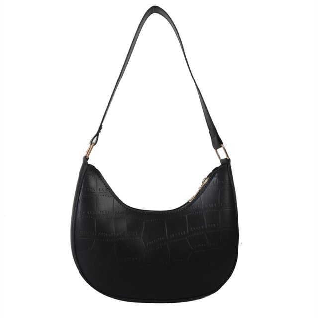 Bolsa de mujer, portátil para axila, suave de PU a la moda con cremallera, para axilas, Mini para mujer JShteea Para Estrenar