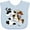 Blue, variant on Inktastic I'm Two-cowboy riding horse birthday Boys Baby Bib