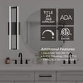 thumbnail image 2 of AFX Cass 16" High Gold Metal LED Modern Wall Sconce, 2 of 4