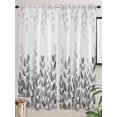 thumbnail image 5 of Spring Gray Eucalyptus Living Room Curtains 2 Panel, Summer Botanical Leaf Country Cafe Window Treatment, Extra Long Farmhouse Bedroom Bathroom Kitchen Curtains Drapes 104"x72", 5 of 6