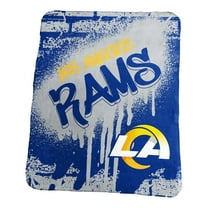 Logo Brands Los Angeles Rams 50" x 60" Classic Graffiti Fleece Throw Blanket