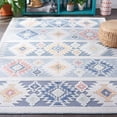 thumbnail image 3 of SAFAVIEH Sarasota Giovanni Geometric Indoor/Outdoor Area Rug, Light Blue/Grey, 8' x 10', 3 of 10