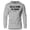 Sport Grey, variant on GYMISH Hello, Gym! I'm Home! Lightweight Long Sleeve Hooded T-Shirt for Men – Funny Gym Hoodie, Black on Black, Small