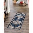 thumbnail image 5 of Unique Loom Utopia Collection Area Rug - Helios (2' x 6' 1" Runner Navy Blue/Light Blue), 5 of 7