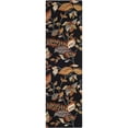 thumbnail image 6 of SAFAVIEH Blossom Evelyn Floral Flowers Wool Area Rug, Black/Multi, 2'6" x 4', 6 of 11