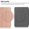 thumbnail image 6 of Case for Apple iPad 10th Generation 10.9 Inch Case 2022, PU Leather Thin Slim Lightweight Trifold Shell Corner Protection Smart Folio Cover with Auto Sleep/Wake and Support Pencil Holder, Rosegold, 6 of 9