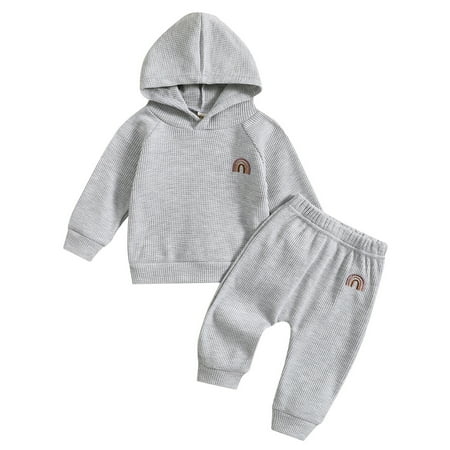 

Toddler Boys Long Sleeve Solid Prints Tops and Pants Child Kids 2PCS Set Outfits Kids Fall Winter Clothese Baby Boy Package Boys Sweatshirt and Sweatpants Baby Set Big Boys Set 3-6 Month Boy Clothes