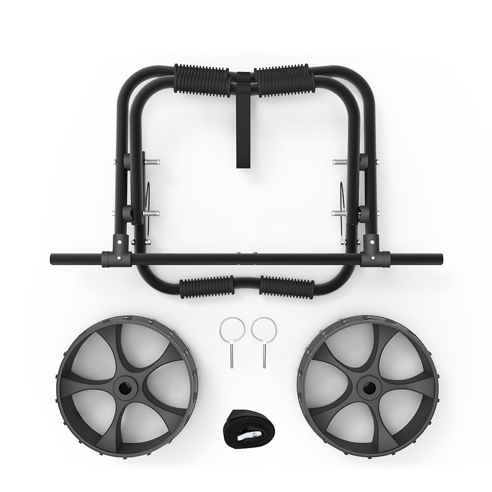 Kadyn Modern Kayak Cart, Kayak Carrier Cart with Wheels, Aluminium Kayak Trolley Cart for Kinds of Kayaks, Black