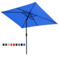 thumbnail image 5 of Wulful 6.5 ft Rectangular Outdoor Market Patio Umbrella, Light Blue, 5 of 5