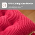 thumbnail image 6 of Solid-colored Rectangular Chair Cushion with Binding Straps, Thickened Soft Breathable Comfortable Washable Seat Pad, for Home Office Student Dormitory Chair Use, 6 of 9