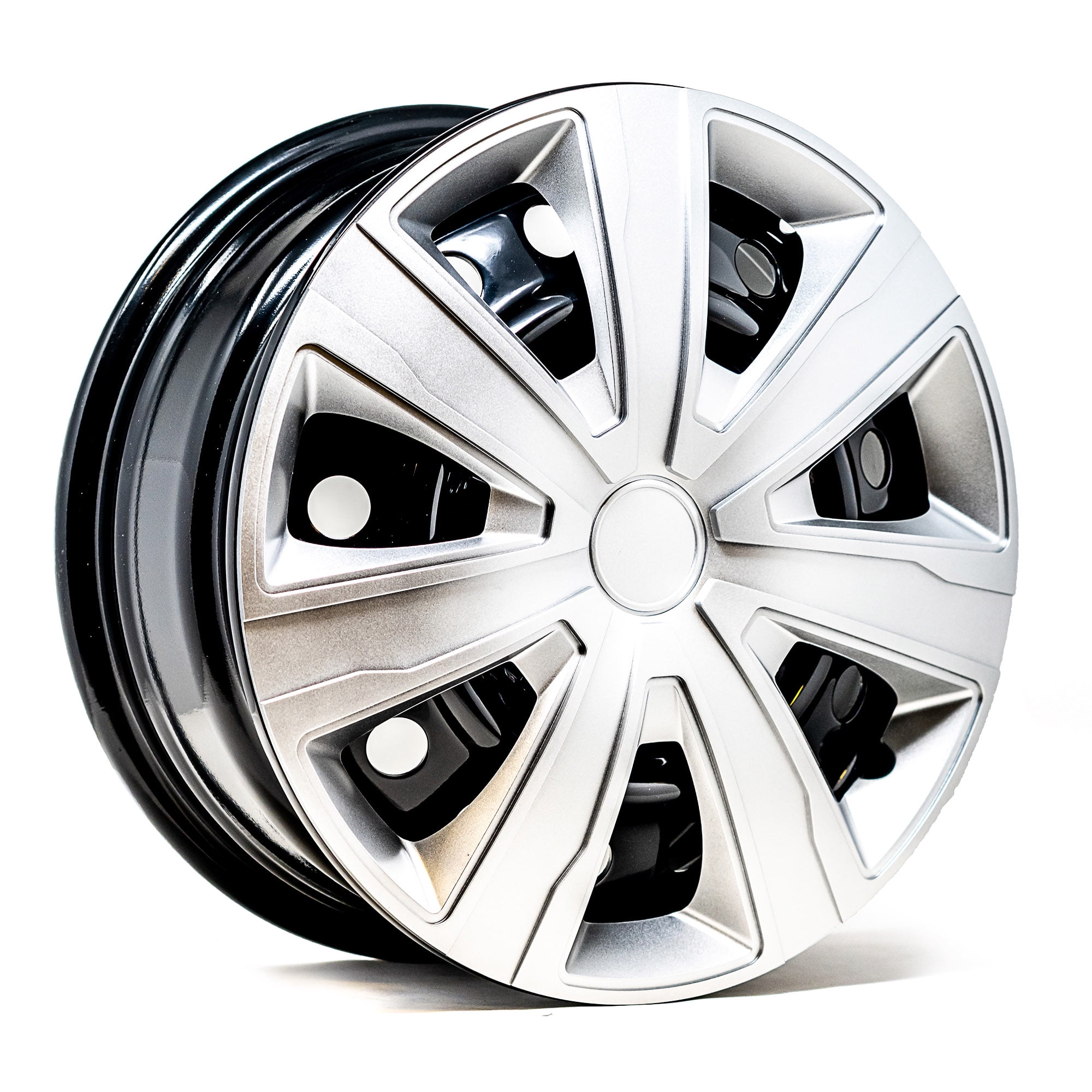 Alpena 16" Tenzo Wheel Covers, Silver, Set of 4, Model 58375, Fits Most Steel Wheels