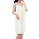 thumbnail image 1 of Towel Dress for Women After Shower - Lightweight Adjustable Strap Towel Robe in White, Size M for Pool, Hotel, Spa, Summer, 1 of 5