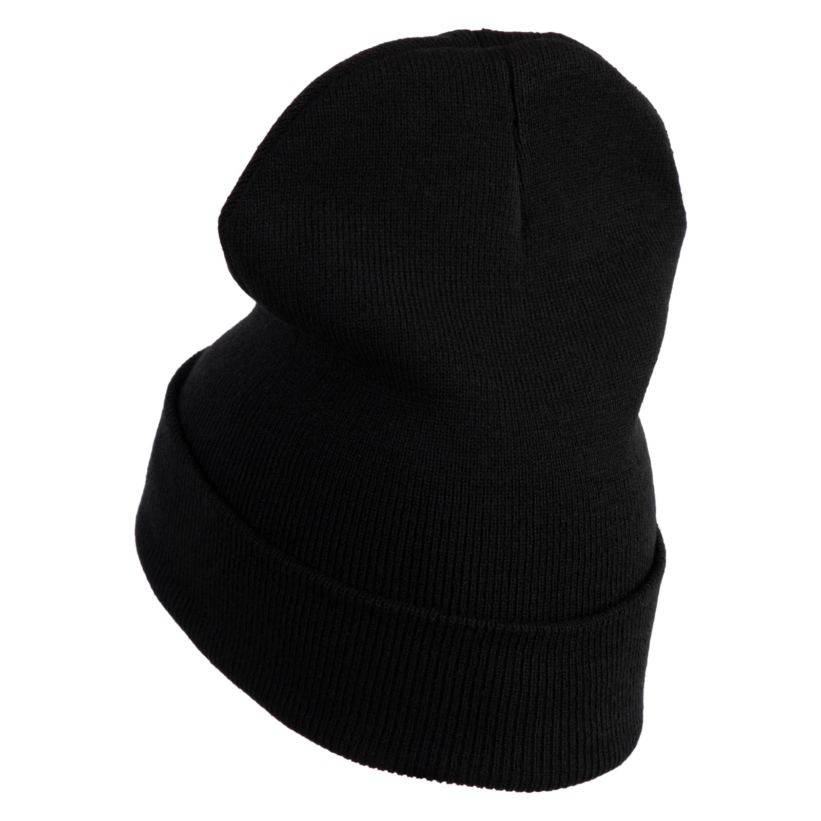 Pickleball Balls Embroidered Iron on Patched 12 Inch Long Knitted Beanie - Black OSFM