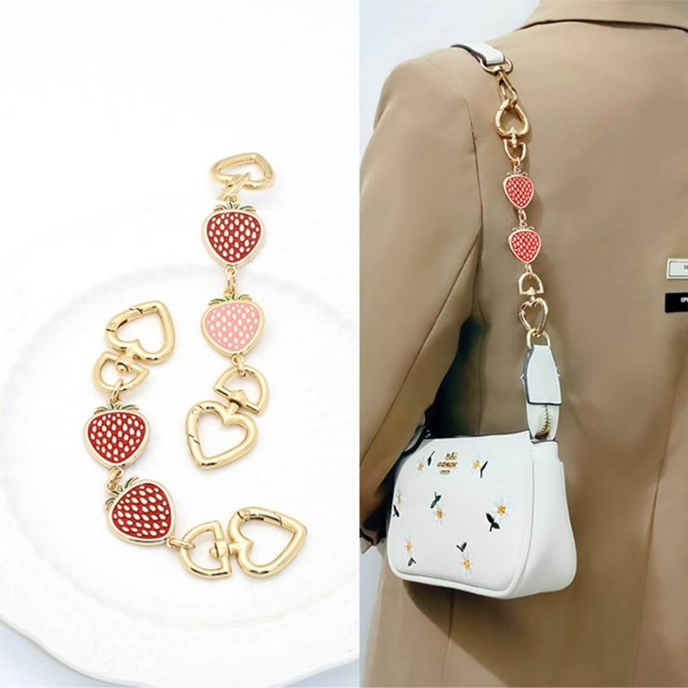 ✪ Strawberry Purse Strap Extender Bag Extender Chain for Handbags