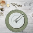 thumbnail image 6 of Round Woven Placemat,15 Inch Heat Resistant Table Mat,Natural Woven Place Mat,Woven Washable Table Placemats for Kitchen Dining Home Farmhouse Thanksgiving Decoration(Black), 6 of 6