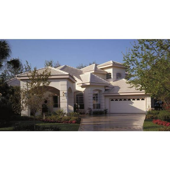 The House Designers: THD-4103 Builder-Ready Blueprints to Build a Contemporary House Plan with Slab Foundation (5 Printed Sets)