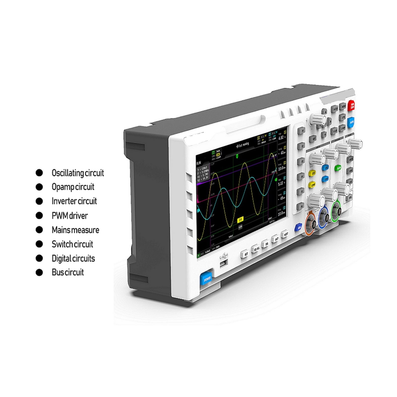 1014D Digital Oscilloscope Dual Channel Input Signal Generator 2 In 1 Desktop 1GSa/s Sampling Rate P4100 Probe ,Professional Designed