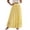 Yellow, variant on Tqcoqu Women's Solid Cotton Linen Maxi Skirt,High Waist Smocked Waist Rivet Decor Flowy Long Beach Skirt