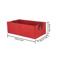 thumbnail image 2 of Bolsa de plantación cuadrada Caja no tejida Bolsa de crecimiento de plantas transpirable Maceta de cultivo de jardinería, rojo Vogacara JJ18803-02, 2 of 4