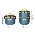 thumbnail image 2 of Thermos for Hot Food Food Thermal Jar Insulated Soup Thermos Bottles  Plastic Food Container Bento Lunch Box Travel Camping Thermos （1000ml，1600ml）, 2 of 9