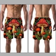 thumbnail image 3 of luoweisi Men's Beach Shorts Quick Dry Swim Trunks with Mesh Lining Mushroom 2XL, 3 of 5