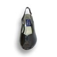 thumbnail image 2 of PEERAGE Zara Women's Wide Width Peep Toe Slingback with Buckle Dressy Pump BLACK 7.5, 2 of 6