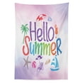 thumbnail image 3 of Ambesonne Lifestyle Tablecloth Rectangular Table Cover, Summer, 60"x84", Lilac, 3 of 4