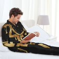 thumbnail image 5 of Bingfone Men's Pajama Set 2 Piece Loungewear PJs, Long Sleeve with Pajama Pants-2025 Happy New Year, 5 of 7