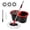Black, variant on odorsTT Red Spin Mop and Bucket with Wringer Set, 360° Mop and Bucket System with 3 Microfiber Mop Refills and 61" Extended Handle for Floor Cleaning