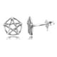 thumbnail image 1 of Aretes de Estrella Pentagrama para Adolescentes en Plata Esterlina, 1 of 1