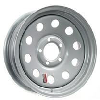 eCustomrim Trailer Rim Wheel 15" 15x6 5 Lug Wheel Silver Modular